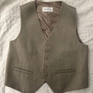 The Frankie Shop Taupe Gelso Vest